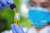 CBD Researcher with tincture