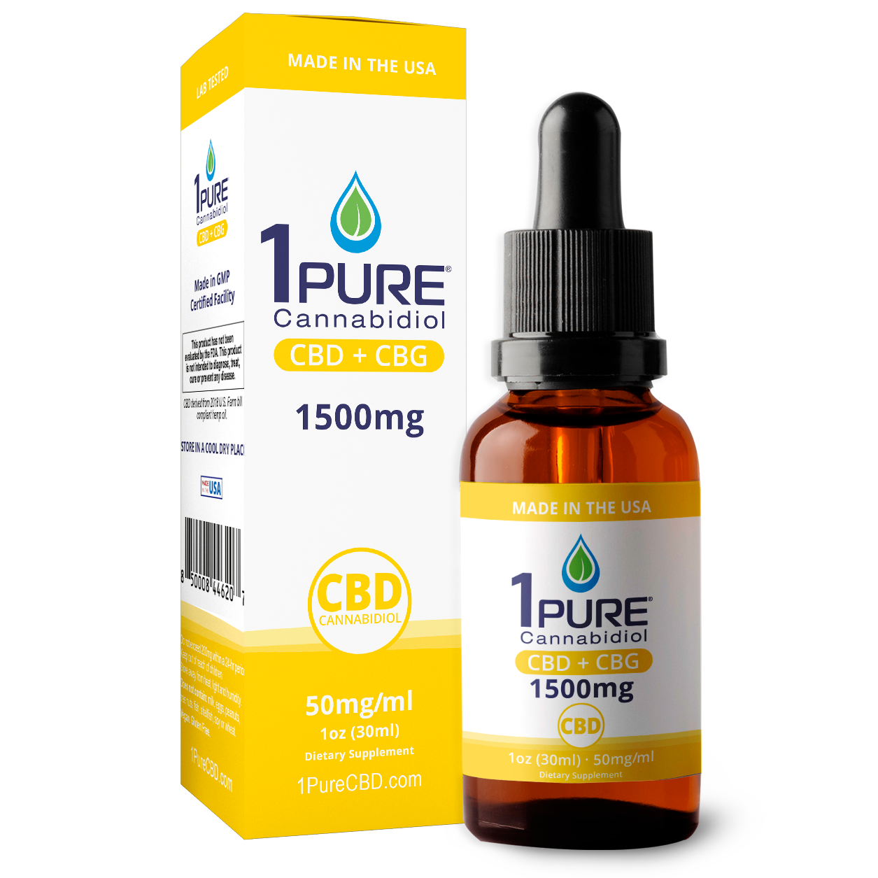 CBD + CBG – 1PURE CBD